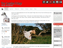 Tablet Screenshot of camdenfringe.com